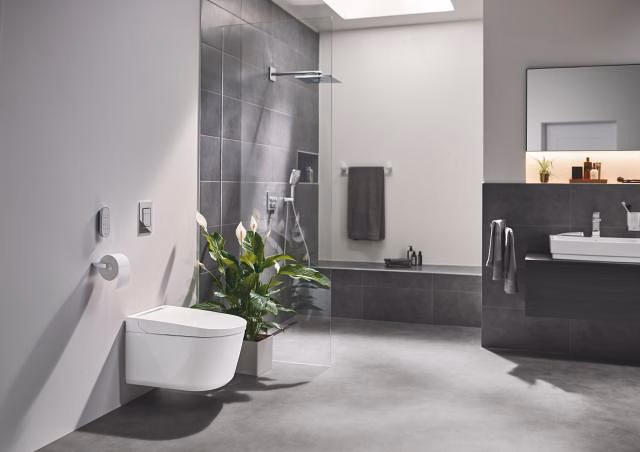 Grohe Sensia Pro installed bathroom
