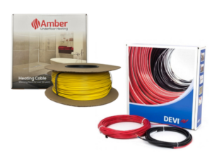 Electric underfloor heating installation