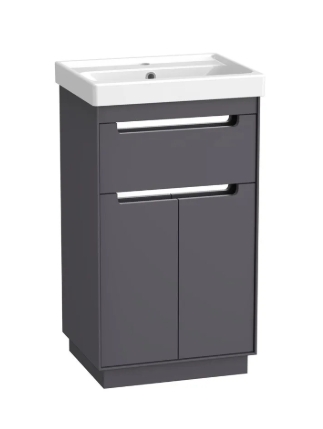 Tavistock Acumen 500mm Matt Storm Grey vanity unit