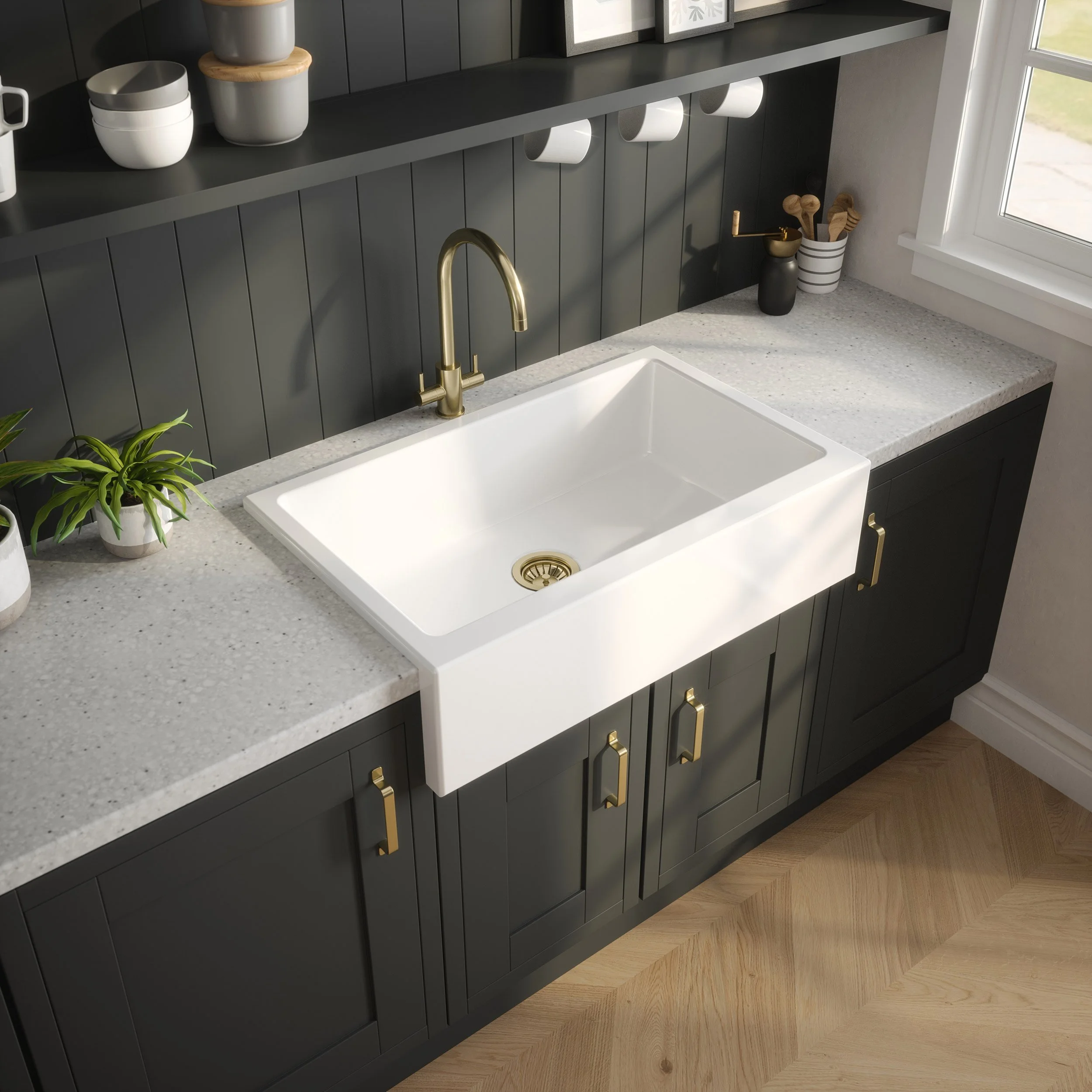 Fireclay Factory Sink Detail