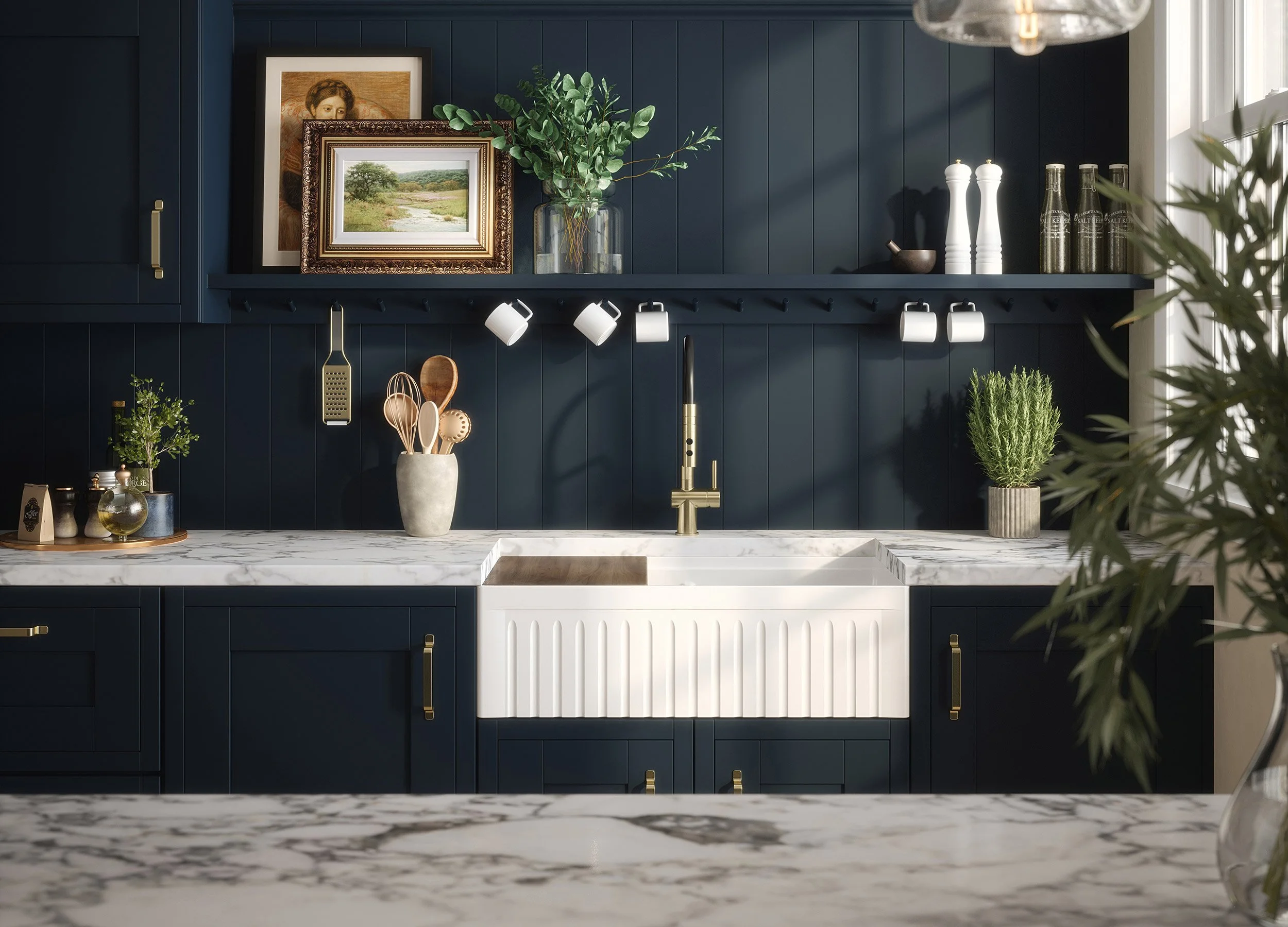 Fireclay Factory Kitchen Sink